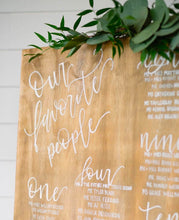 Load image into Gallery viewer, Wood Seating Chart