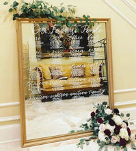 Load image into Gallery viewer, Mirror Seating Chart- Calligraphy