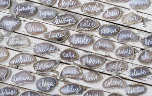Agate Stone Place Cards