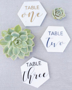 Tile Table Numbers