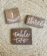 Load image into Gallery viewer, Wood Table Numbers
