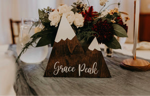 Mountain Table Numbers Rental